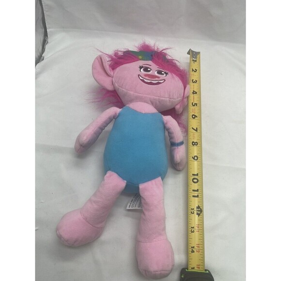 Dream Works  Trolls Poppy Doll Plush Stuffed Animal Toy 15" NO DRESS - Picture 10 of 10